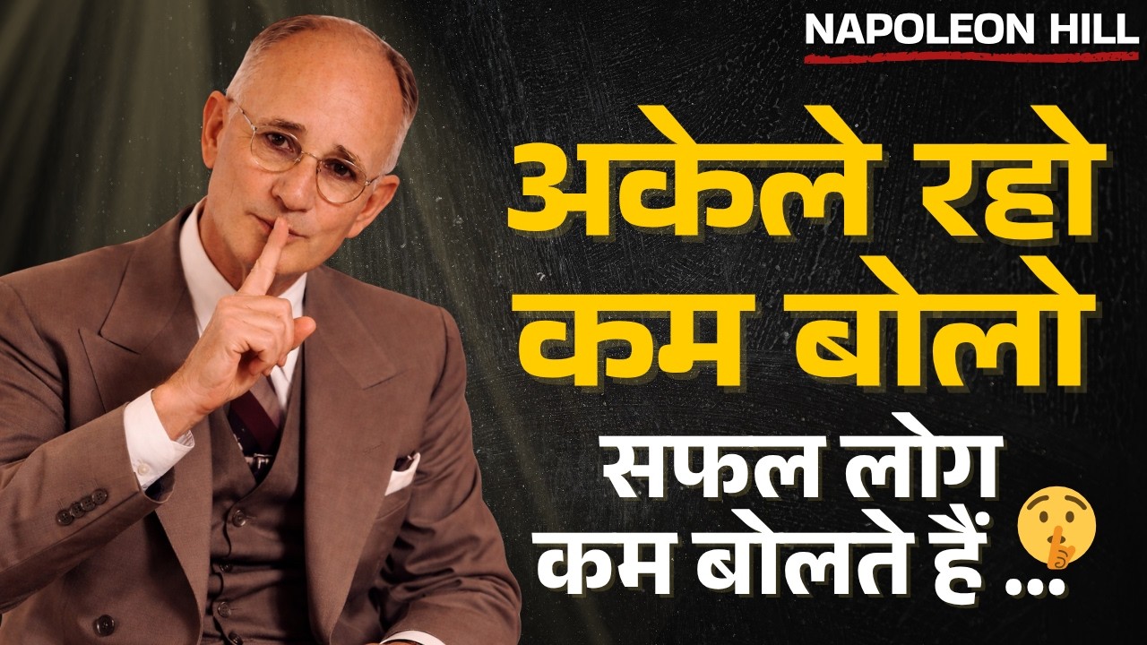 अकेले रहो, कम बोलो और सबसे आगे निकल जाओ | Napoleon Hill
