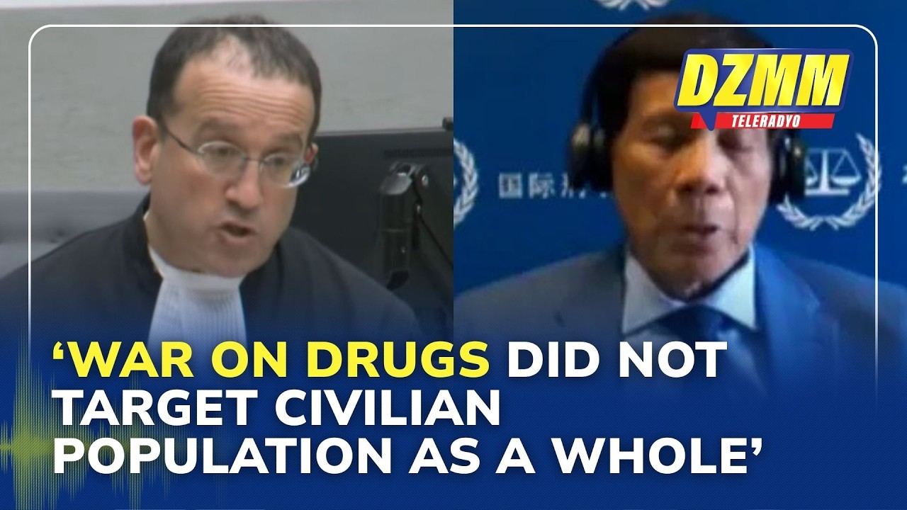 Duterte's drug war did not target civilian population: defense | DZMM Teleradyo (26 February 2026)