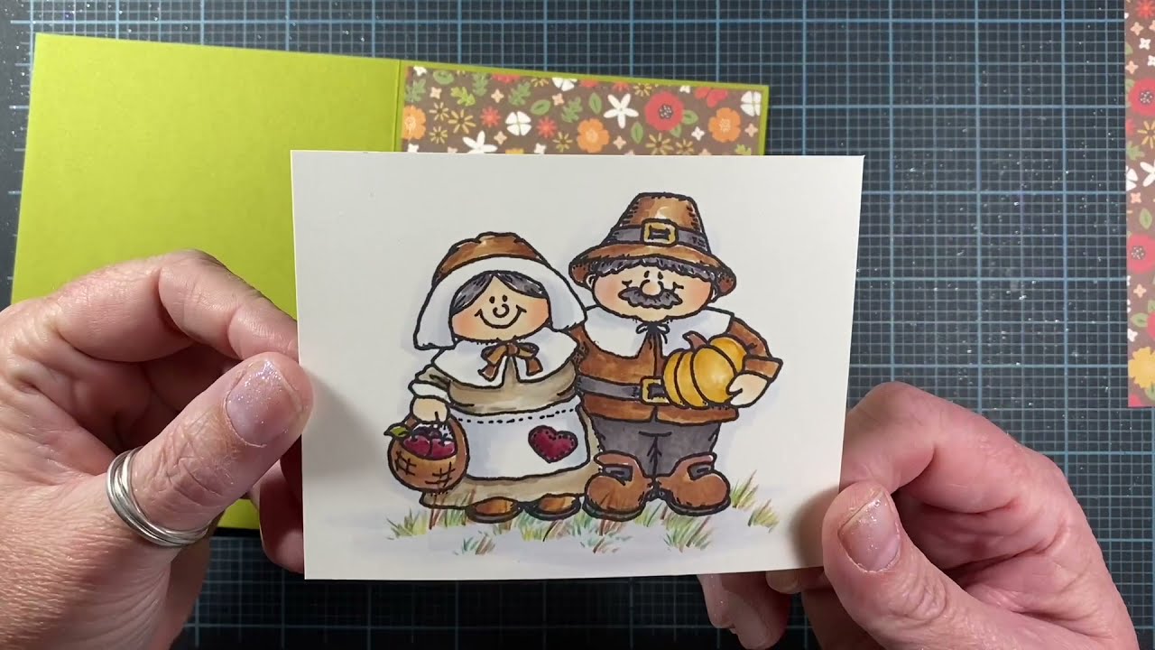 Pilgrim Pair | Process Video | High Hopes Rubber Stamps