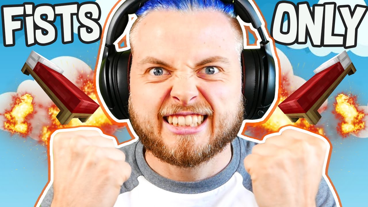 KILLING ALL TEAMS ONLY USING FISTS in BEDWARS!! W/AshDubh & Speedy