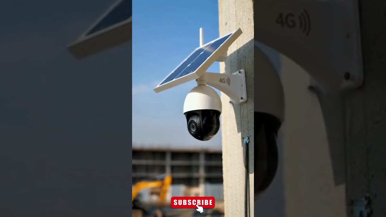 Solar 4G PTZ CCTV Camera 🔥 AI Human & Vehicle Detection  Construction Site Security Demo