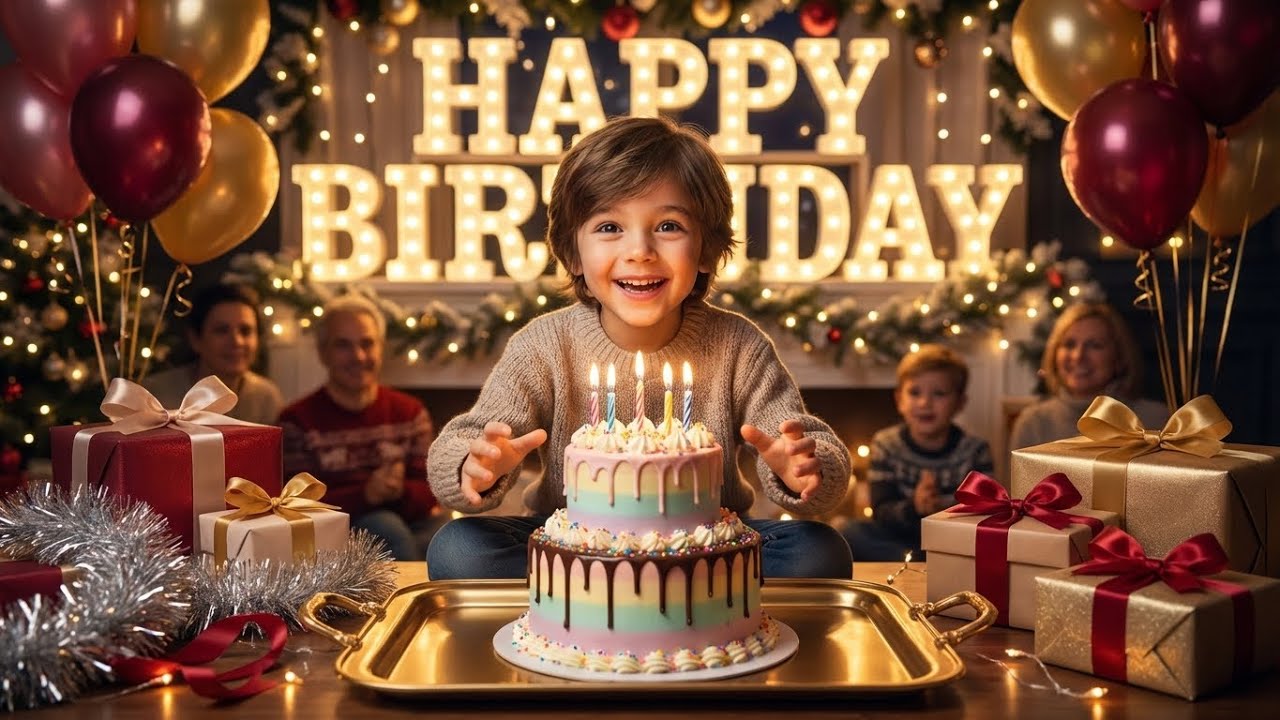 Happy Birthday January 14 🎉 | Festive Winter Party