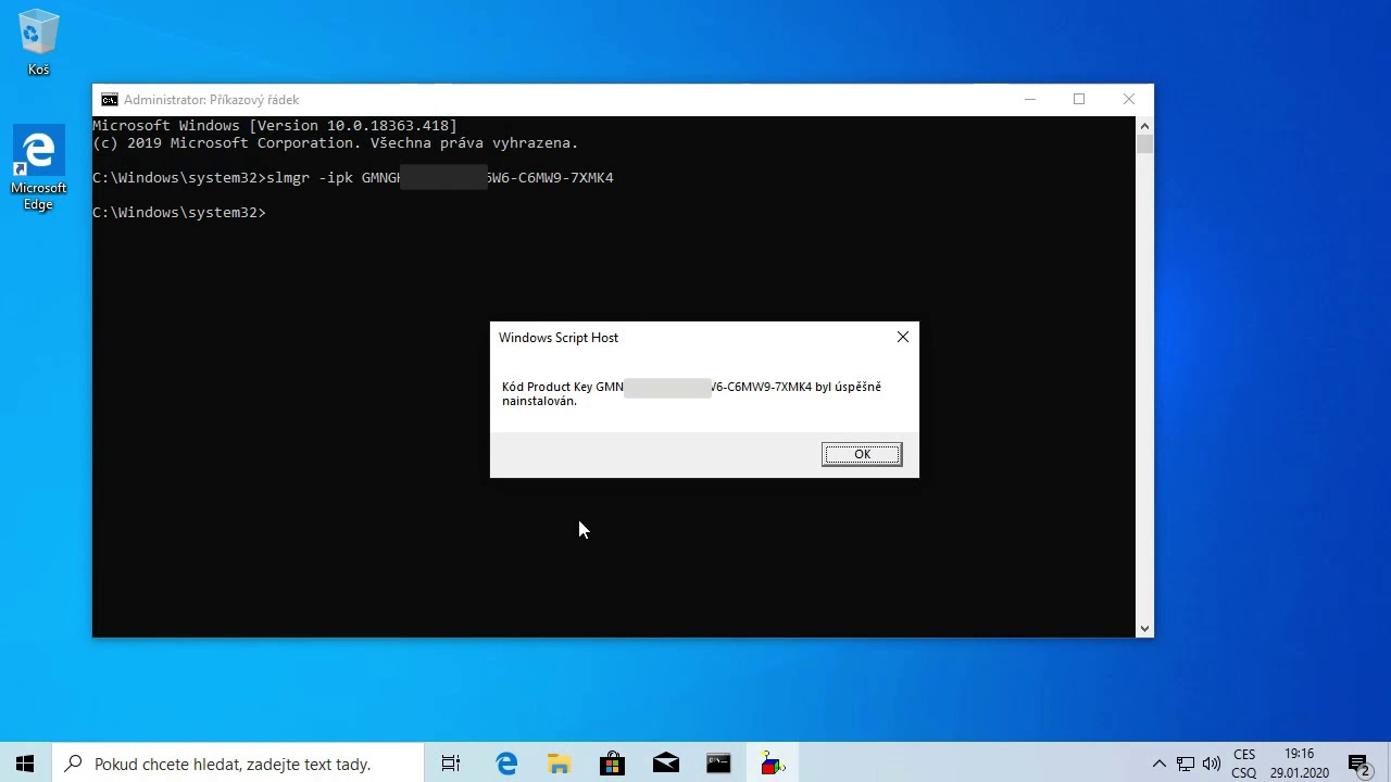 Vynucen&iacute; registrace a aktivace Windows 10