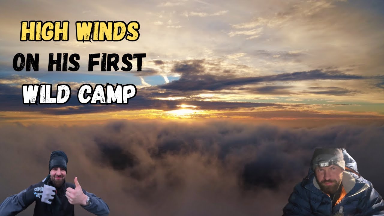 TRYING OUT WINTER GEAR ON HIS FIRST WILD CAMP IN THE PEAK DISTRICT