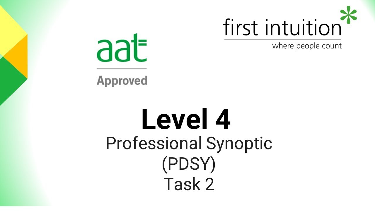 AAT Professional Synoptic – Horizon Hot Tubs - Revision Class - Task 2