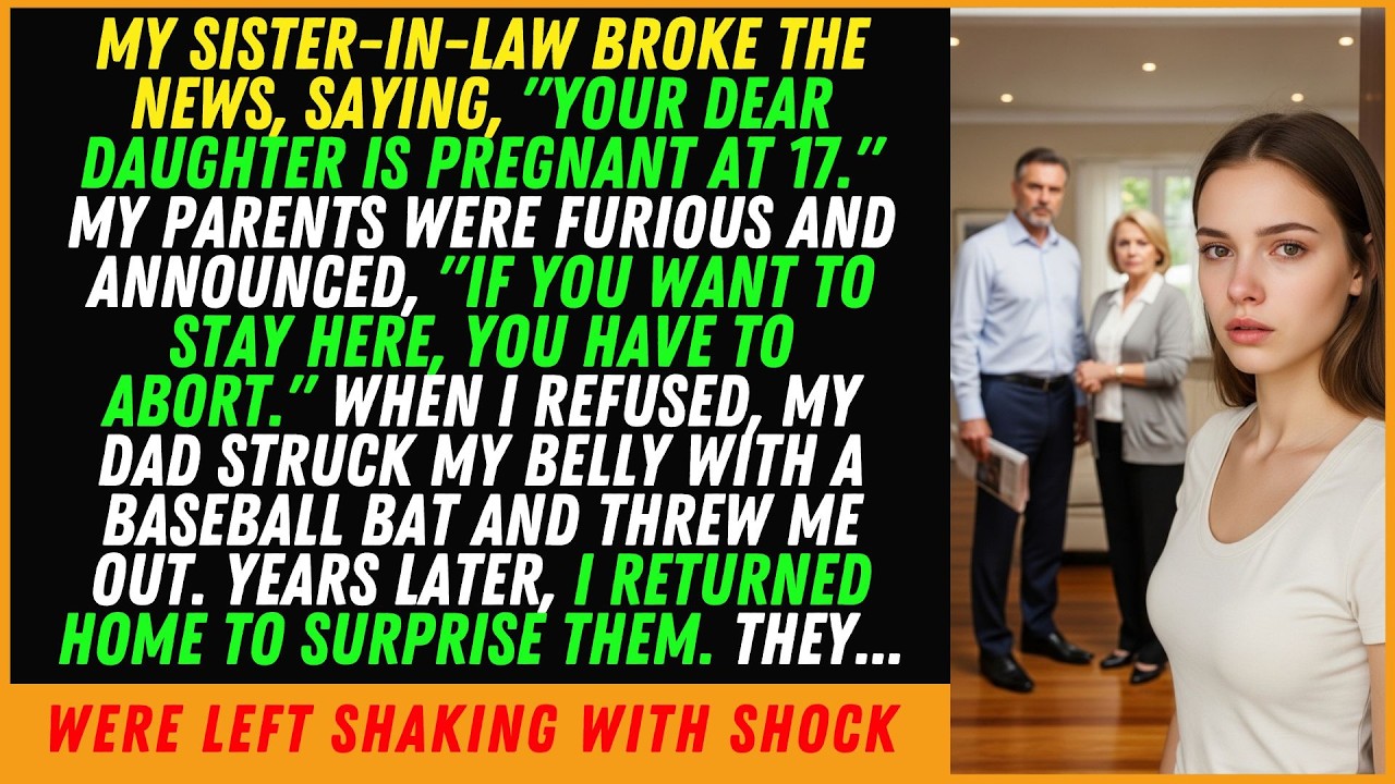 My SIL Revealed, -Your Daughter Is Pregnant At 17-. My Parents Kicked Me Out, But Years Later…