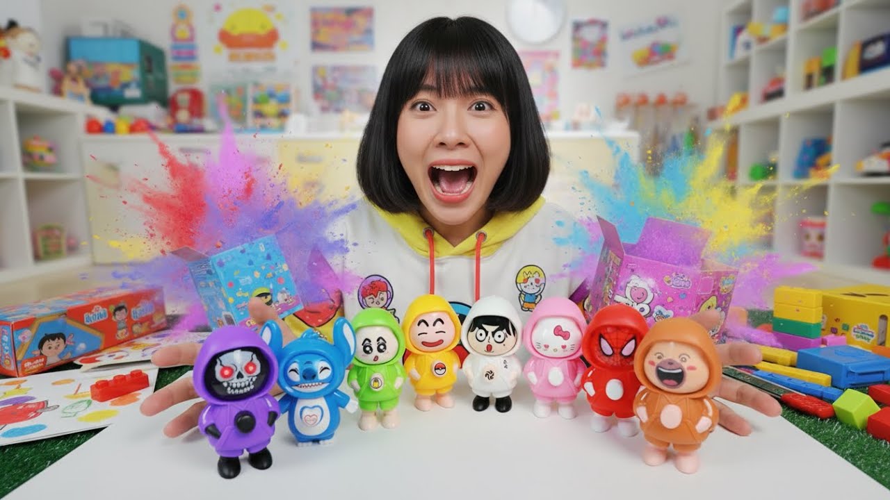 แกะของเล่นมหัศจรรย์! รวม 8 ฮีโร่เปลี่ยนหน้า พร้อมเรียนรู้สีครบทุกตัว!