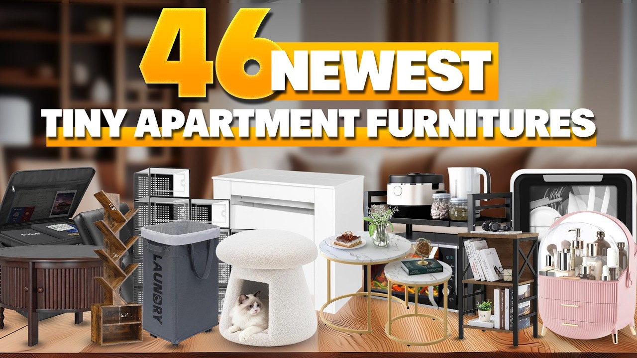 46 Newest Amazon Finds for Tiny Apartments | Smart Space Saving Furniture Ideas