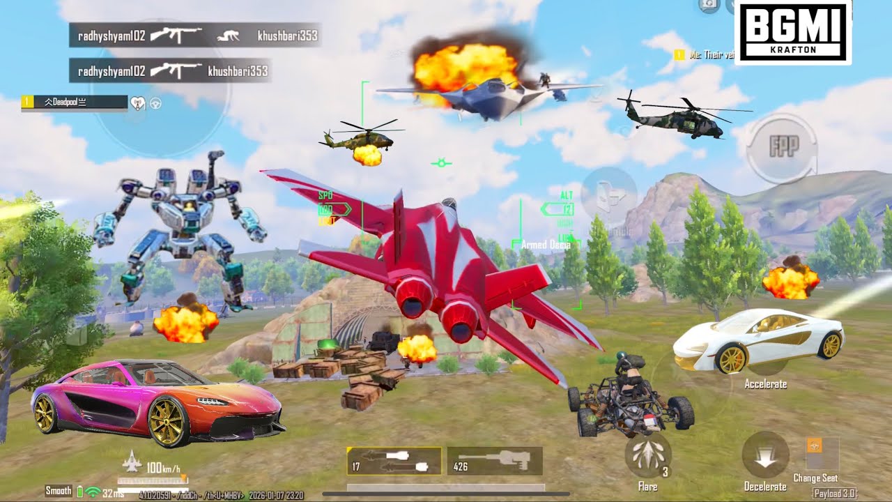 Truly 36 Kills in one match😱use Fighter Jet, M202 & LMG deadly Combo🔥