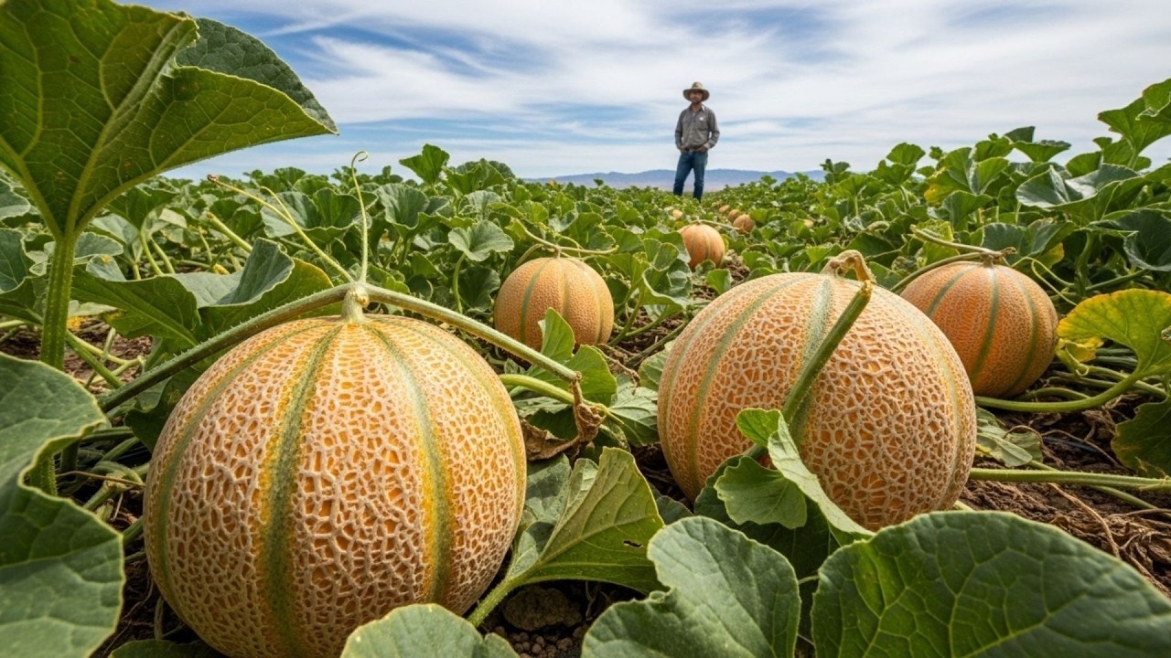 Inside U.S. Cantaloupe Farming: 32 Million Tons Harvested Annually