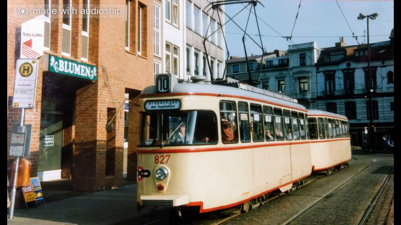 [Sound] T4b 827 BSAG Bremen 1990 - Wilder Ritt mit der 