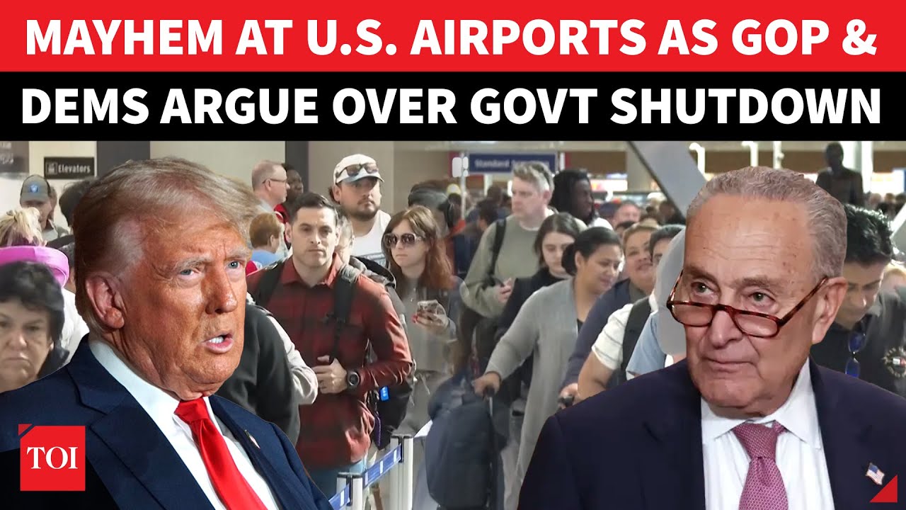AMERICA GROUNDED! Chaos At US Airports: 5,000+ Flights Delayed, 3 Mn Passengers Hit Amid Shutdown