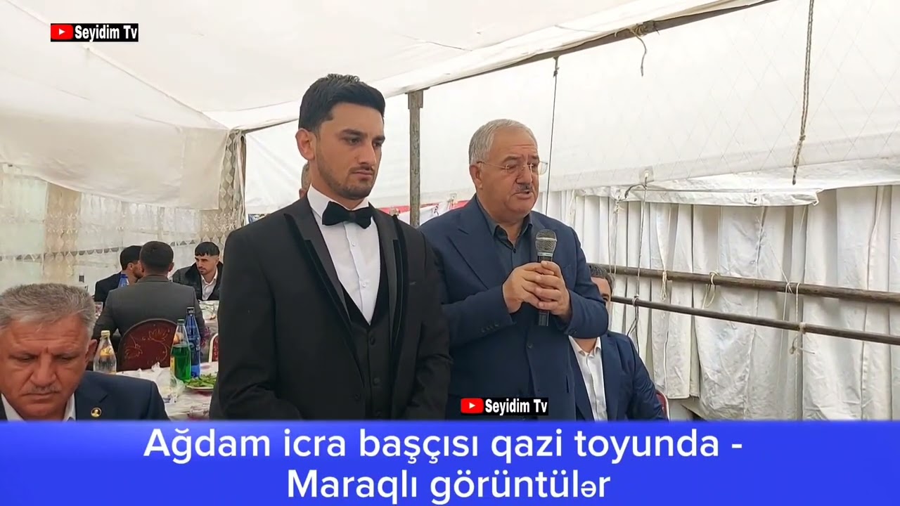 Ağdam icra başçısı qazi toyunda - Maraqlı görüntülər