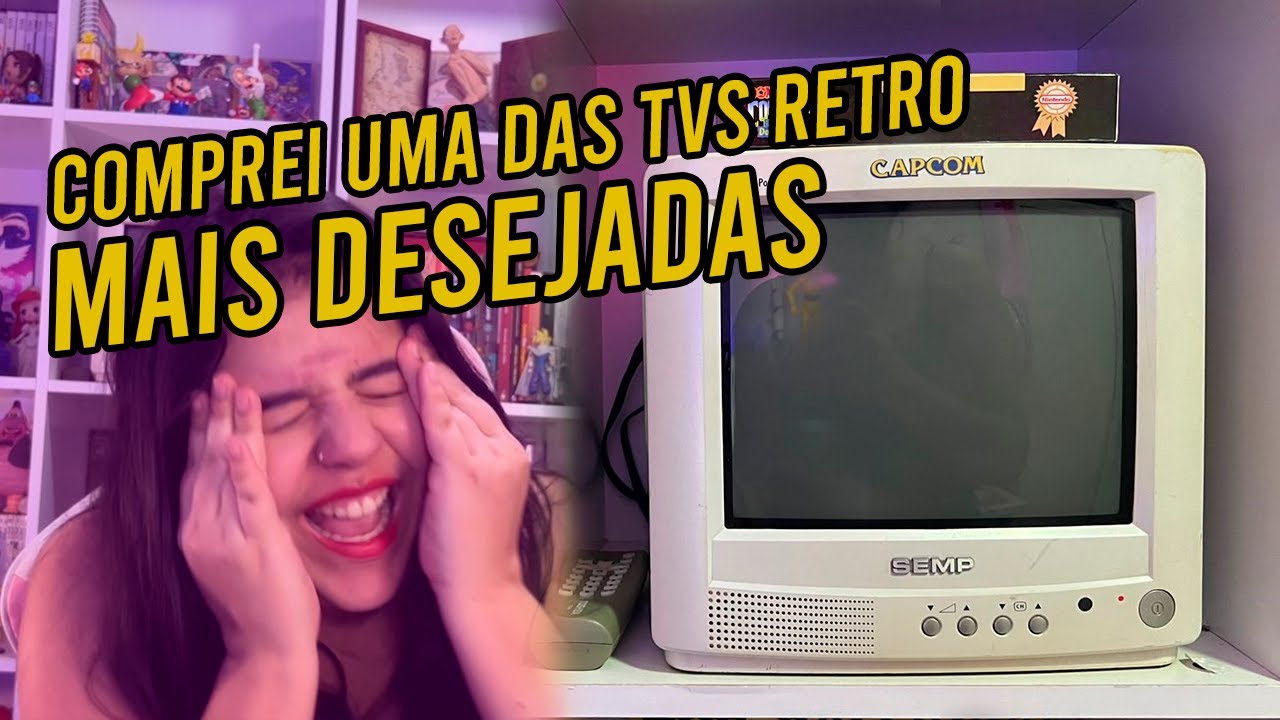 Comprei uma TV DE TUBO para jogar VIDEOGAME RETRO