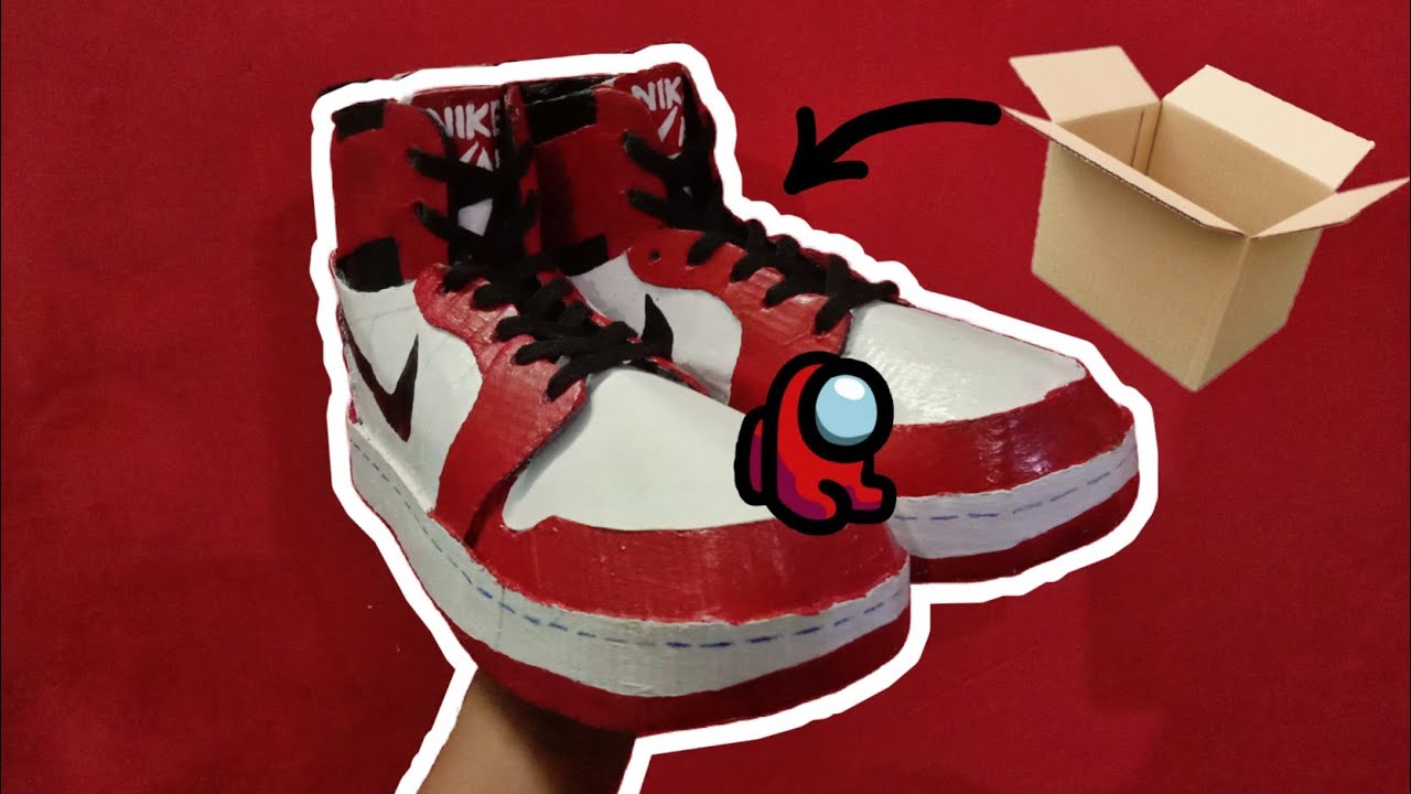 I made nike air jordan 1 out of cardboard
