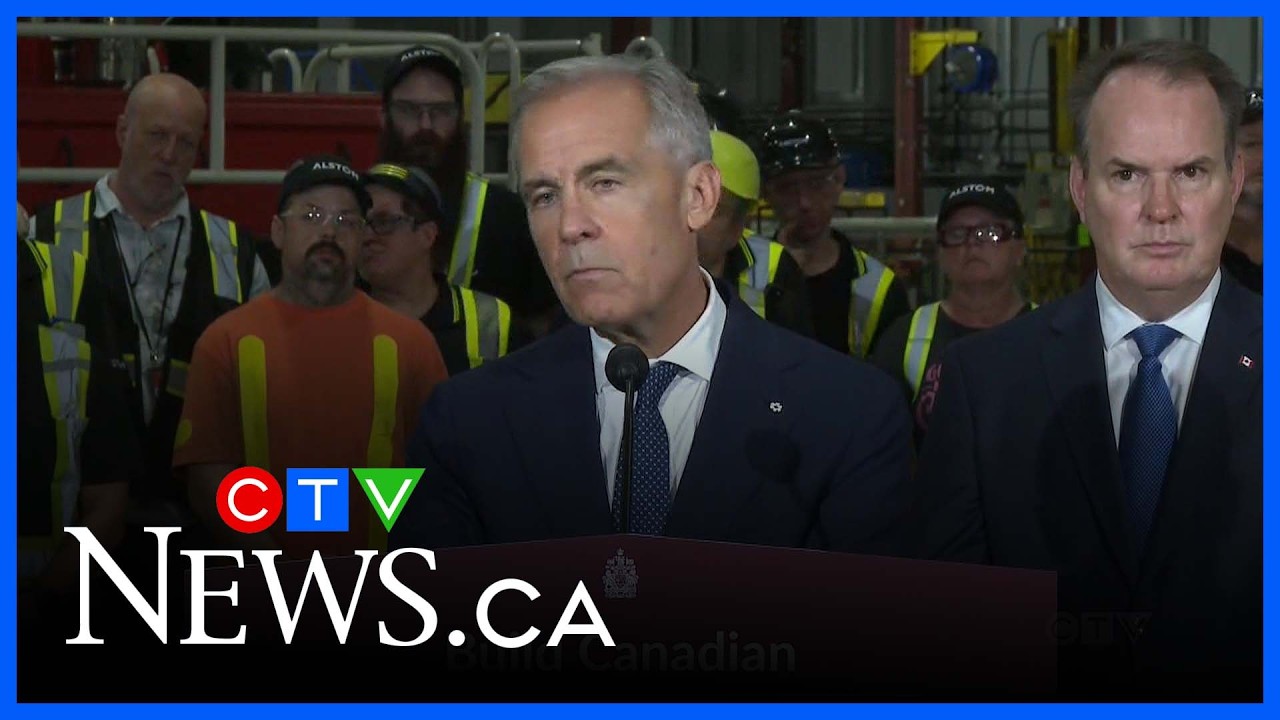 PM Carney unveils multibillion-dollar rail plan as Canada faces trade war