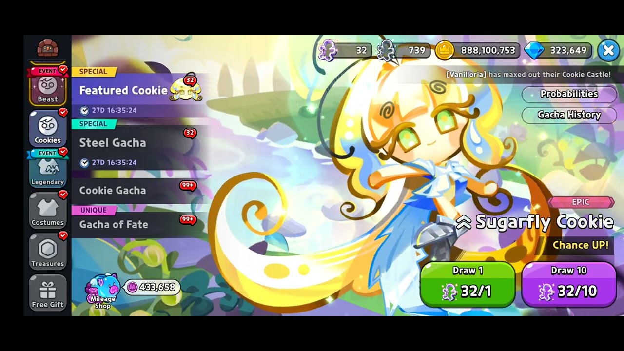 Cookie Run Kingdom OST - 'Gacha #29 (Sugarfly Cookie)' Music Soundtrack HD 1080p