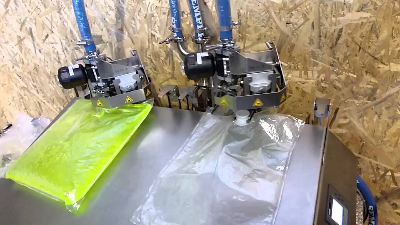 Befüllung von 5 ltr. BAGS (Maier Bagabfüllmaschinen)