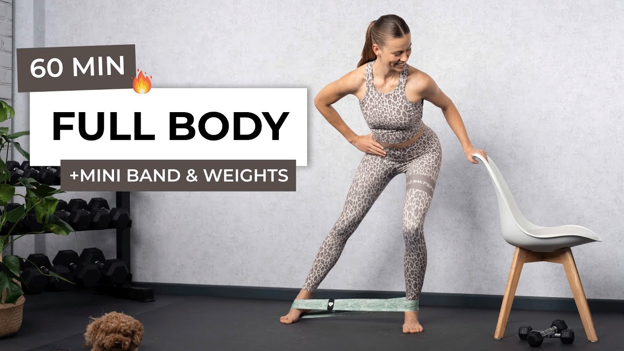 60 MIN FULL BODY BARRE WORKOUT WITH WEIGHTS & MINI BAND