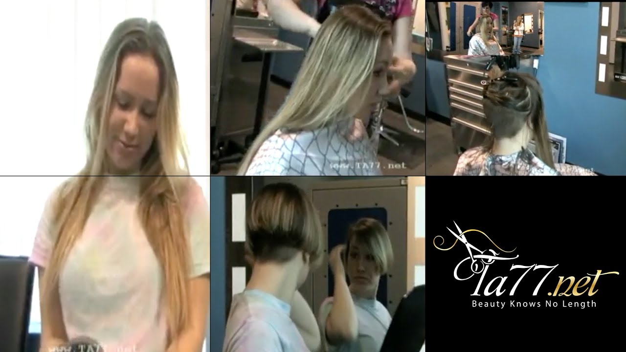 Madelaine: Long Blonde Hair to Undercut Bob (Free Video)