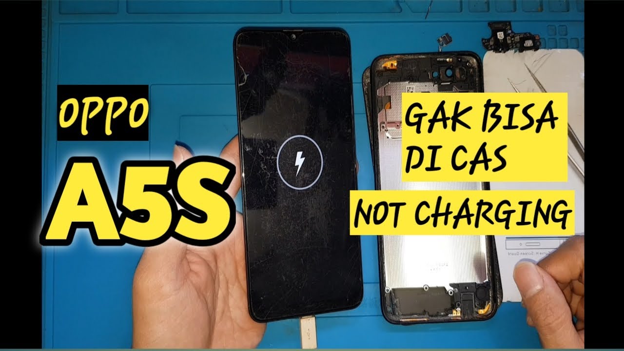 OPPO A5S TIDAK BISA DI CAS || NOT CHARGING PROBLEM || BELAJAR SERVIS HP PRMULA (DOKTOR PUNZAK)