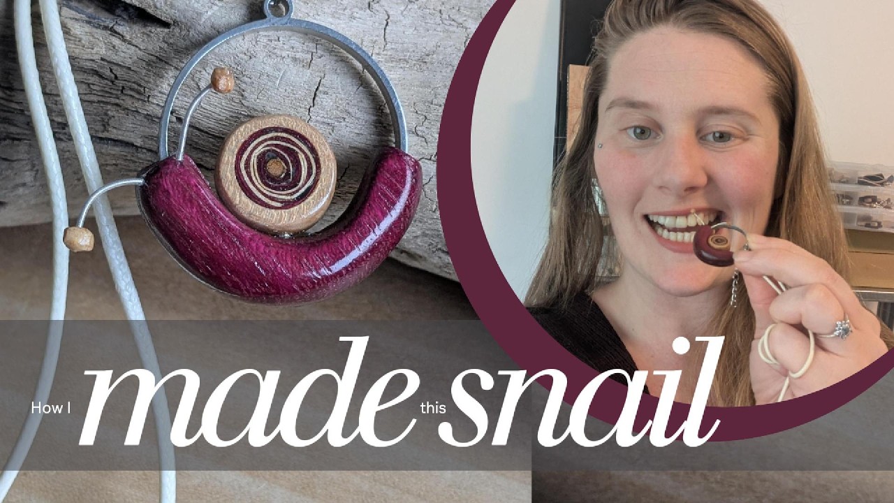 How I made this wooden fidget snail pendant by hand