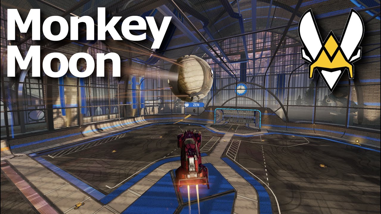 MONKEY MOON has 200 IQ in Ranked (SSL 2v2 Rocket League)