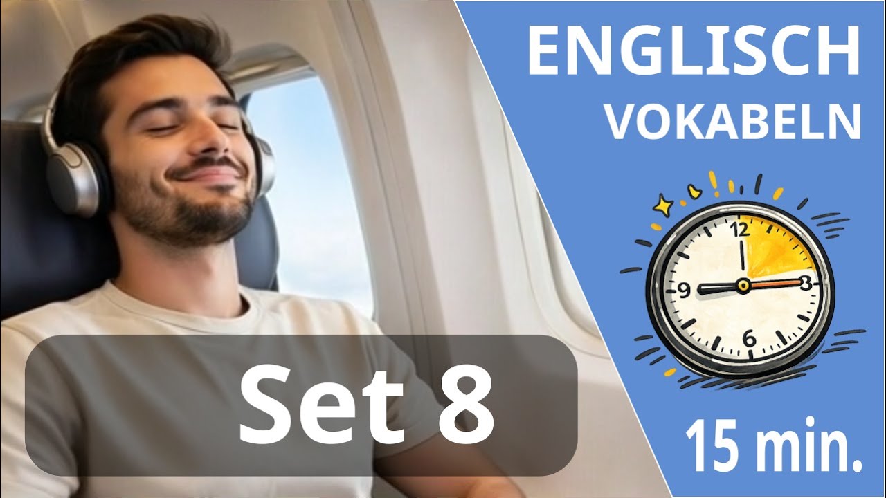 Englisch lernen - Englisch Vokabeln - 15 Minuten Wortschatz - Set 8