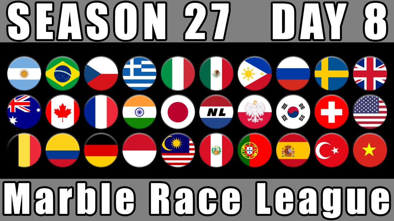 Marble Race League Season 27 Day 8 Marble Race in Algodoo / Marble Race King