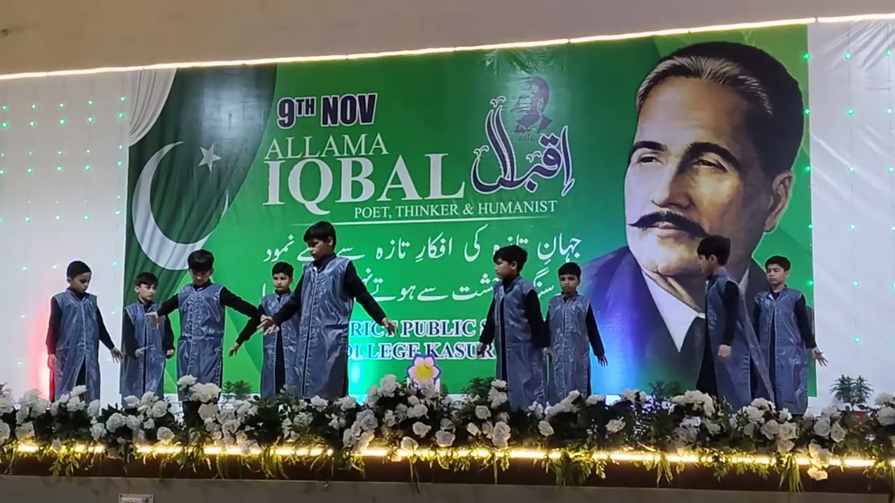 impressive Iqbal day performance by little  kids.