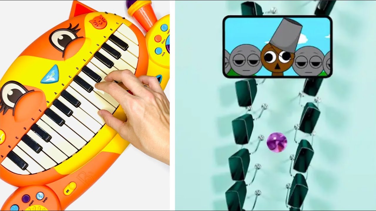Incredibox Sprunki With Marble vs REAL instruments!!