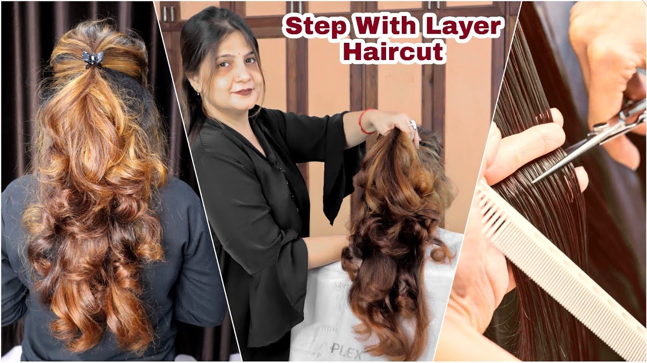 Step With Layer Haircut | Advance Haircut | घर बैठे सीखें बिल्कुल आसान तरीके से हेयरकट करना ✂️✂️✂️