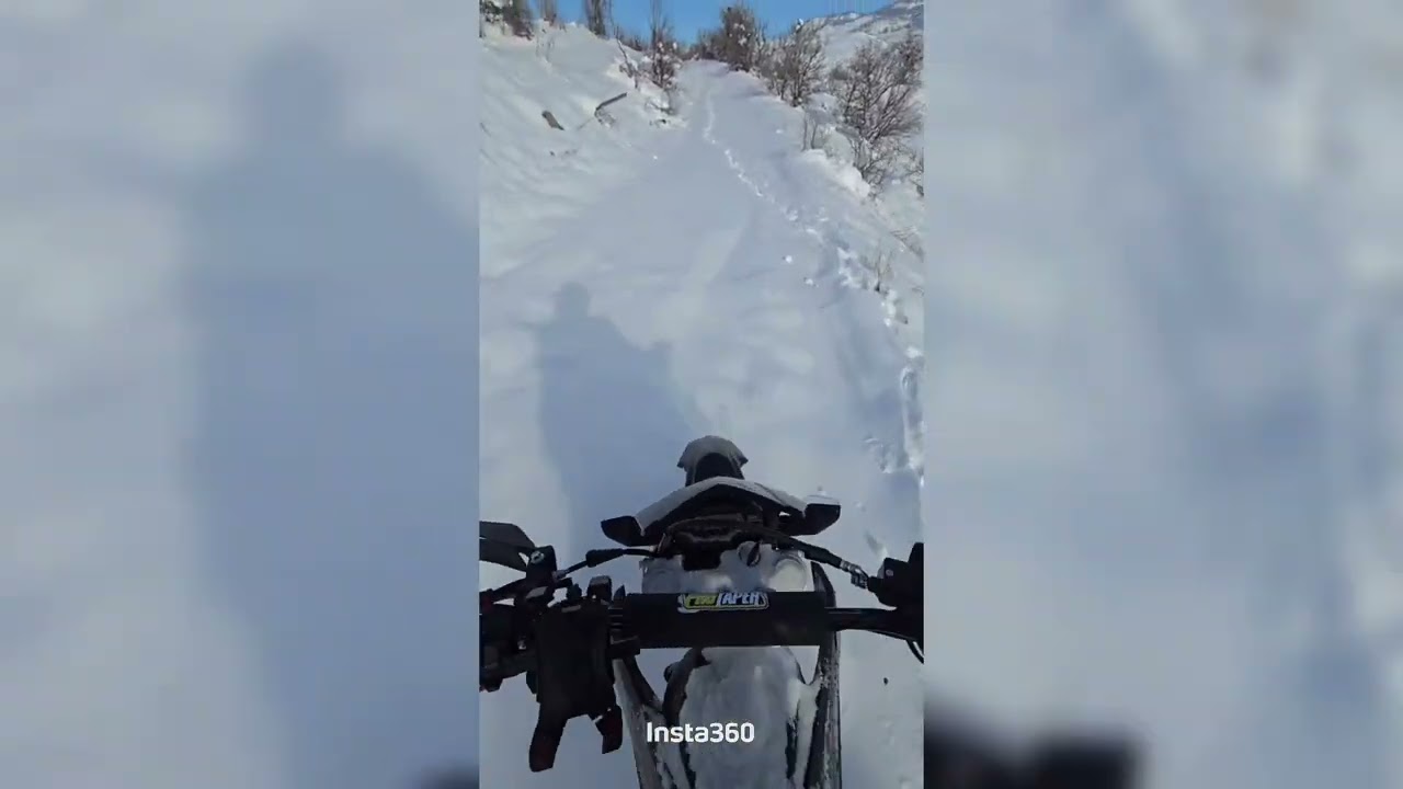 ❄️Karda Rampa Tırmanışı | Motorla Sınırları Zorladım Victor250L❄️