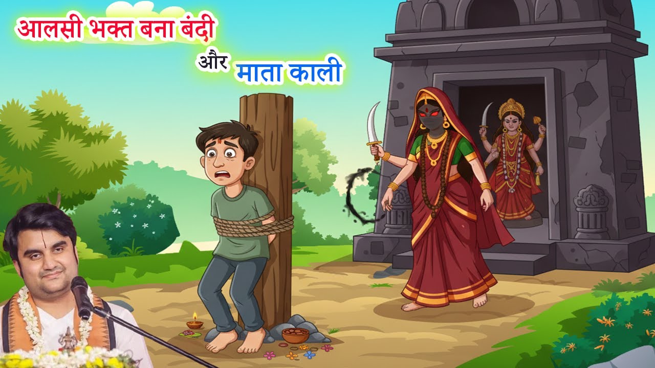 आलसी भक्त बना बंदी और माता काली - रोचक कथा | Indresh ji Maharaj 