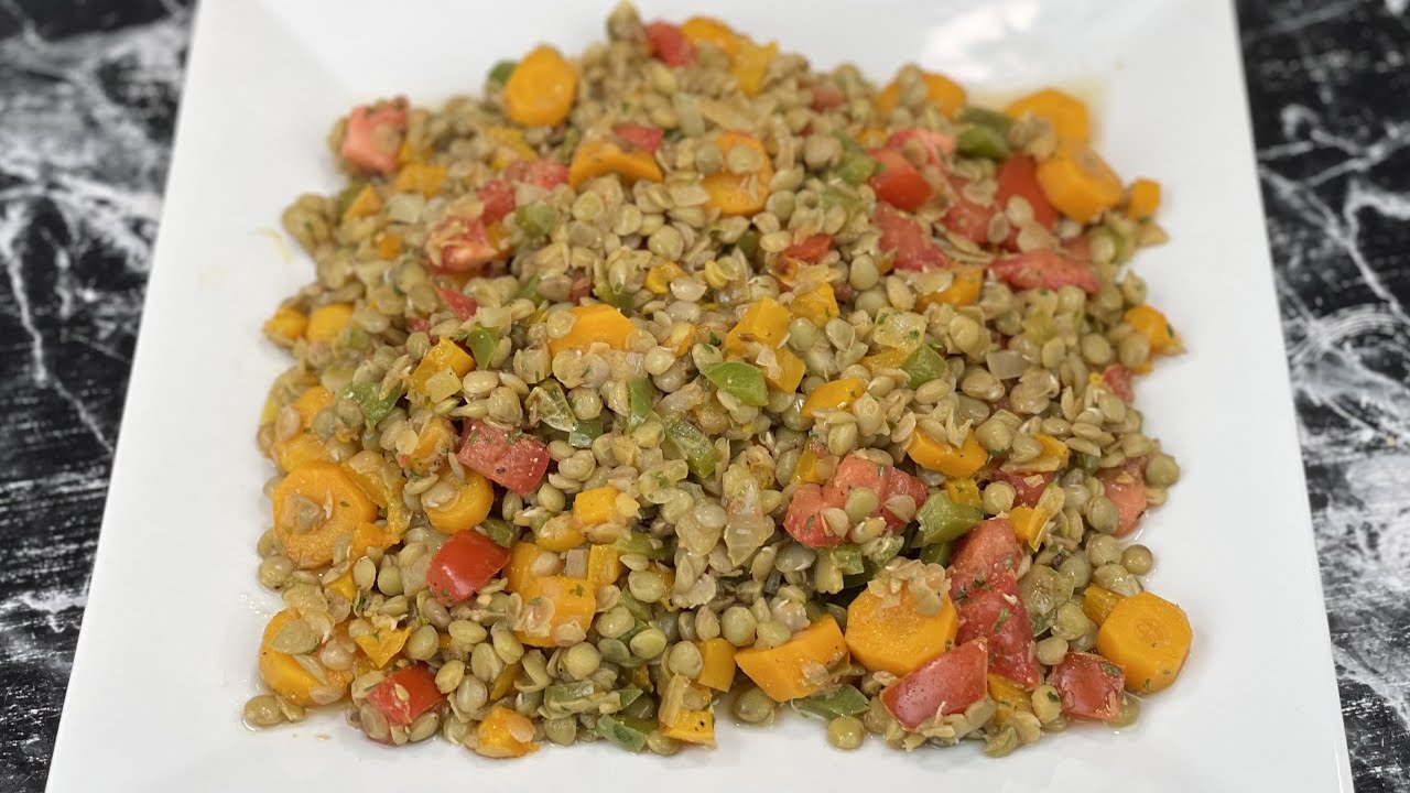 Cette SALADE DE LENTILLES est à tomber 😍 Pleine de vitamines