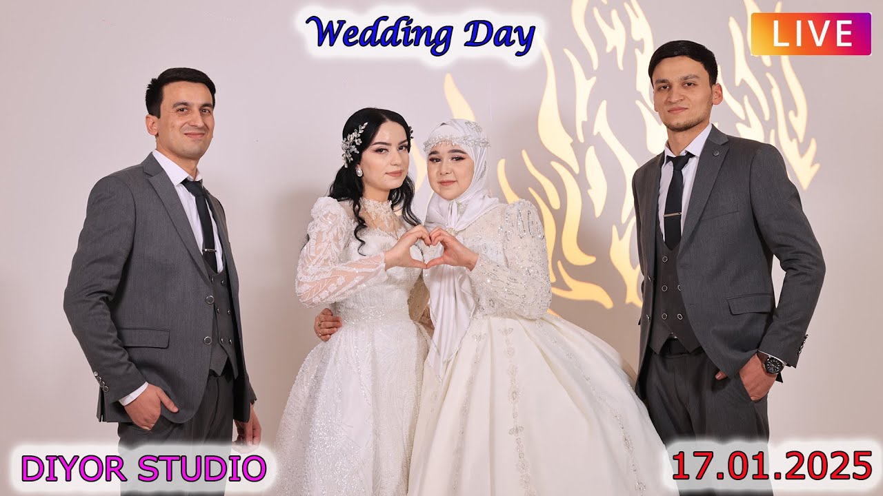 JAHONGIR & SEVARA  SHERZOD & DILNOZA DIYOR STUDIO OQ SAROY TO’YXONASI