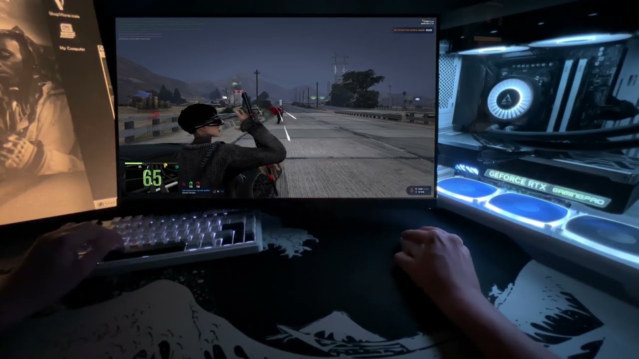 ЕВРОПА ФМ В МОЕЙ ТАЧКЕ ИГРАЕТ ПОКА КАТАЮ ТРАССУ ОТ ПЕРВОГО ЛИЦА GTA5RP