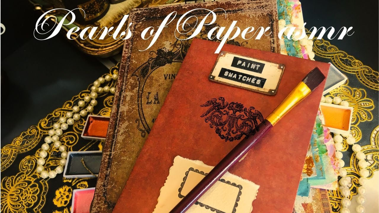 ASMR Vintage Journaling🎨Paint Strips & Swatches (Soft Spoken)
