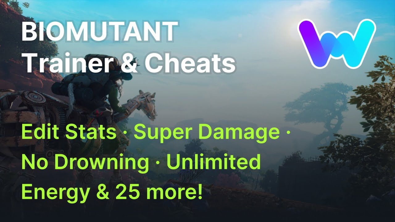 BIOMUTANT Trainer +29 Cheats (God Mode, Edit Stats, Max XP, No Reload, Always Crit & 24 More)