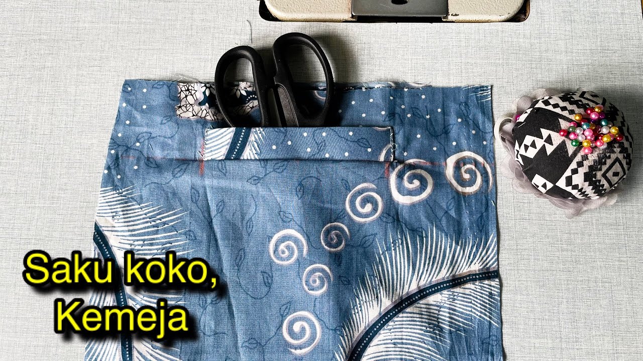 Menjahit Saku Baju Koko Dan Dan Baju Kemeja Batik Mudah Dan Jelas Saku Bobok