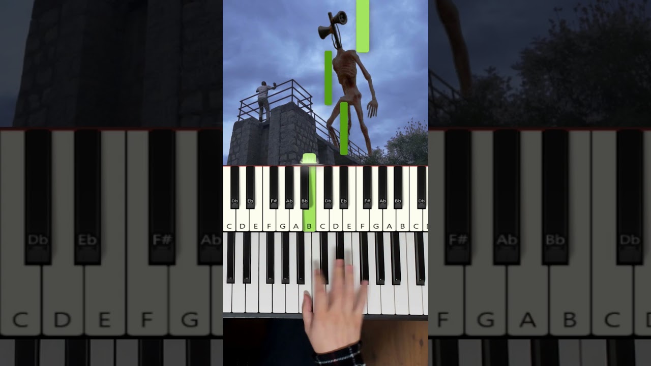 Siren Head Sound [Piano Tutorial]