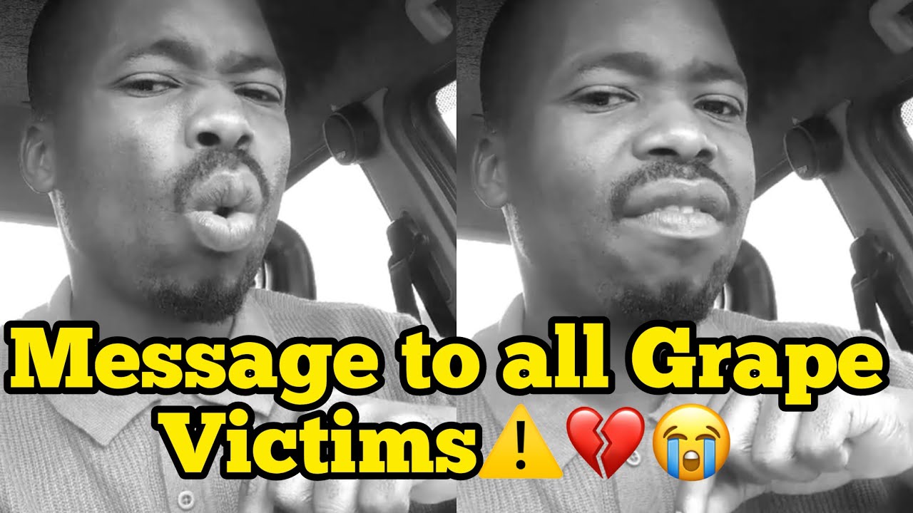 Watch Mr Ngcobo sending a message to all Grape victims💔
