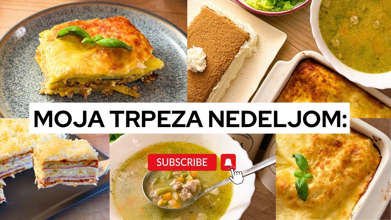 Moja trpeza nedeljom: Kad se lazanje zapeku, slana torta složi i čorba zakuva… Ručak koji se pamti✨