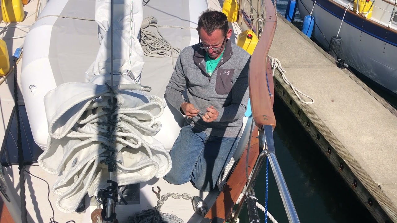 Install Anchor Swivel on the Westsail 43 ~ Quedagh Merchant
