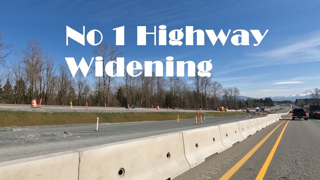 No 1 Highway widening From Langley to Abbotsford BC, Canada