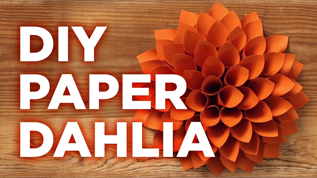 Giant Paper Dahlia: Pinterest Inspired Weekday Crafternoon | HGTV