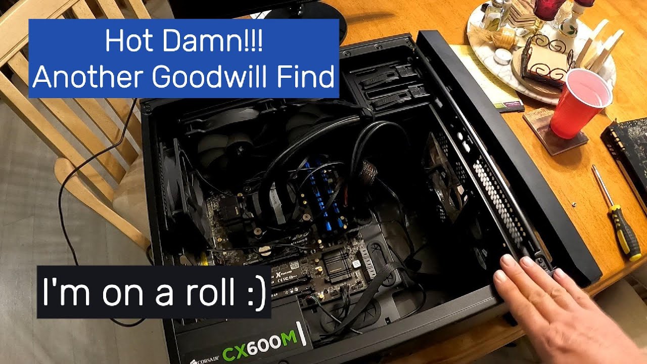 Ещё один компьютер, проданный на онлайн-аукционе Goodwill! Этот был куплен на запчасти.