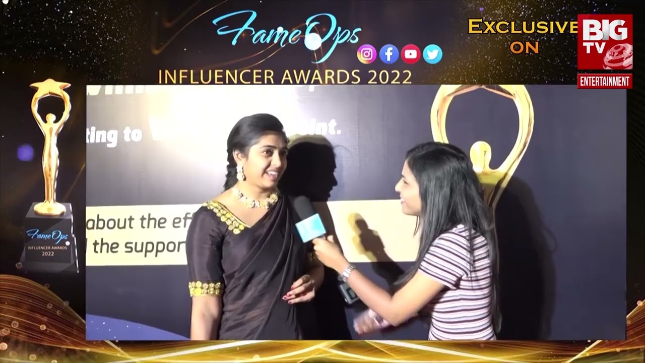 MB Chowdary Contestant Face to Face at Fame Ops Influencer Awards 2022 | BIGTV Entertainment