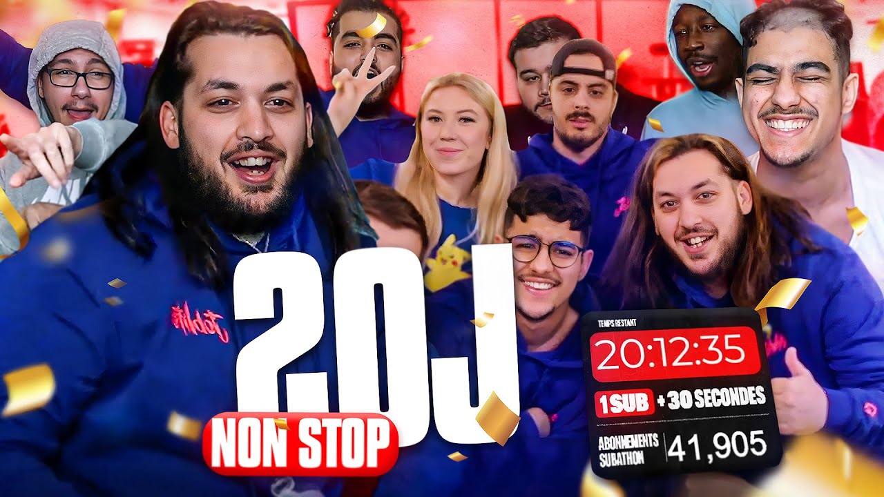 J'AI LIVE PENDANT 20 JOURS NON STOP ?! (BEST OF SUBATHON)