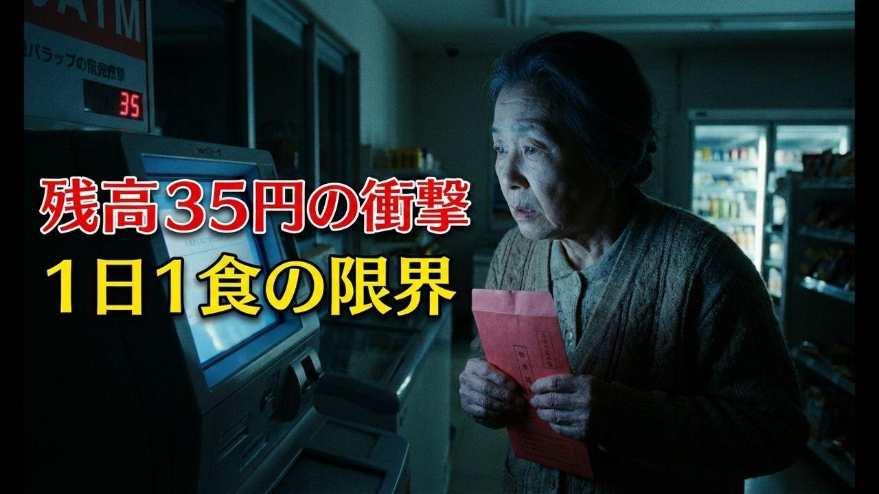 74歳女性、残高35円の衝撃。年金6万円で餓死寸前の末路が残酷すぎる